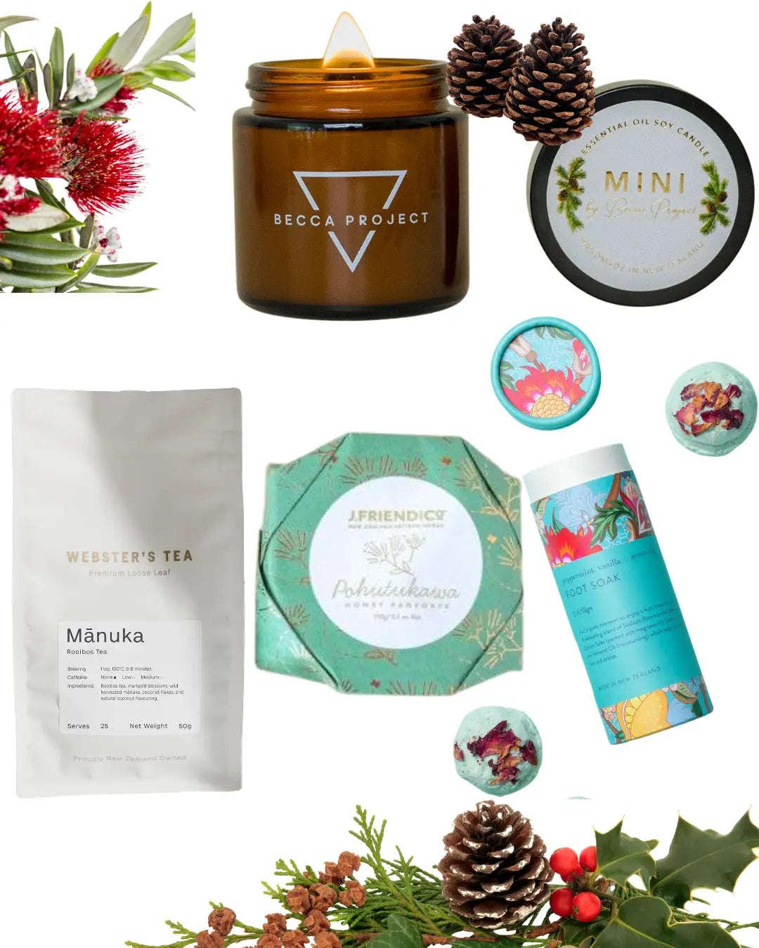 Luxury Christmas gift box | Thoughtful holiday gifts for her NZ | Premium festive gifts box | Christmas gifts