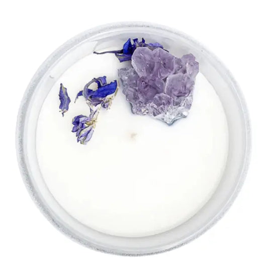 Crystal soy candle | Thoughtful self-care gift for her | Coconut Home Fragrance Self Care Gift Shop