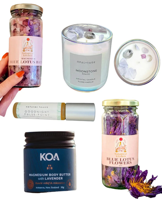 Milk & Moon Blue Moon gift box – luxury self care gift designed for moments of calm and renewal