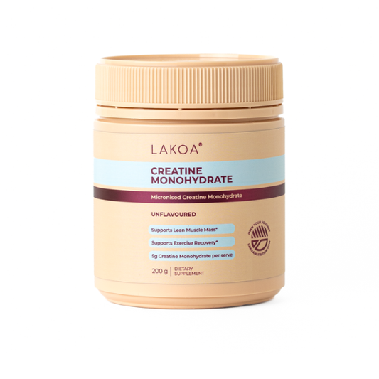 LAKOA Creatine Monohydrate 200g Flavour: Unflavoured (40 serves)