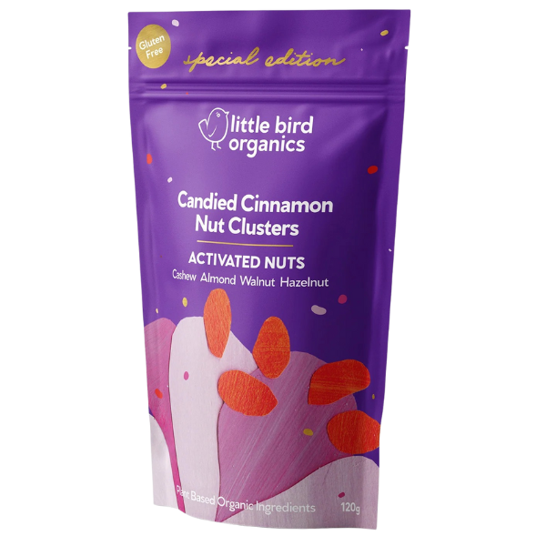 Little Bird Organics - Candied Cinnamon Nut Clusters 120g