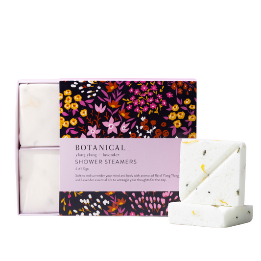 Botanical Shower Steamers - Lavender + Ylang Ylang (4 x 30gm)