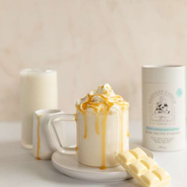 Harvest Fusion White Chocolate Bone Broth Powder 150g (15 Serves)