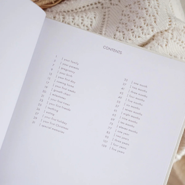 Forget Me Not Your First Years Baby Book