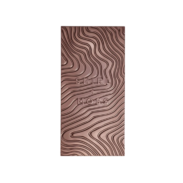 Shirl & Moss Hazelnut, Orange & Sea Salt 52% Dark Chocolate Bar 80g