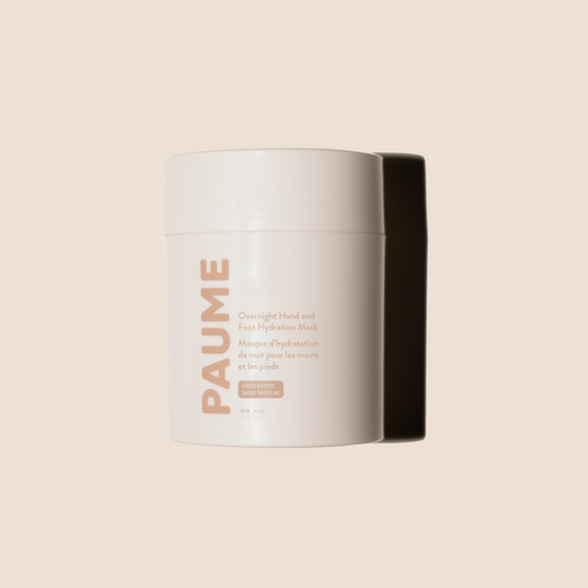 PAUME skincare product on a beige background