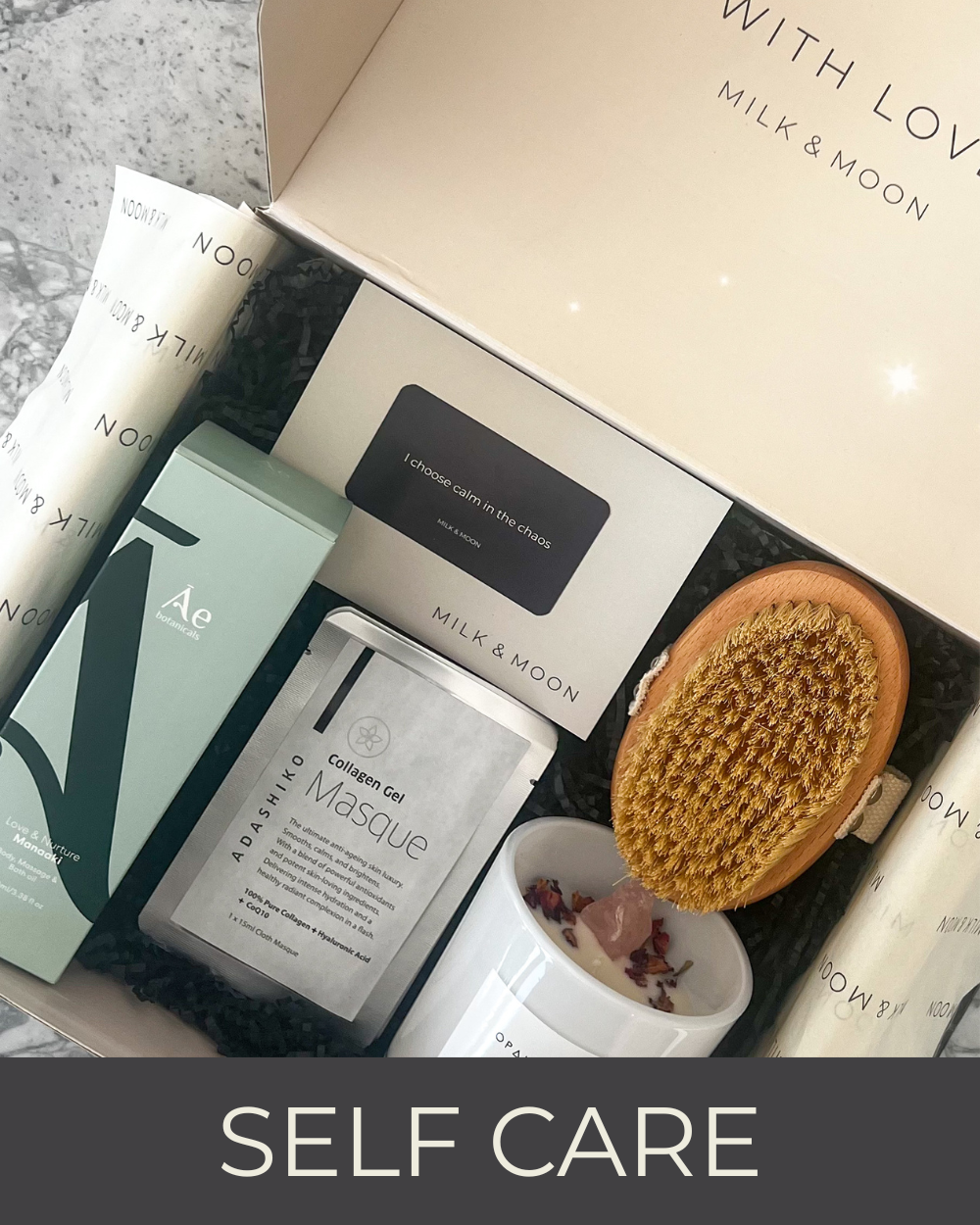 Milk & Moon self care gift boxes – calming wellness gifts for rest and renewal