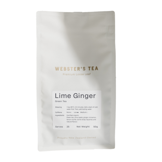 Webster's Tea Organic Loose Leaf Tea - Lime Ginger