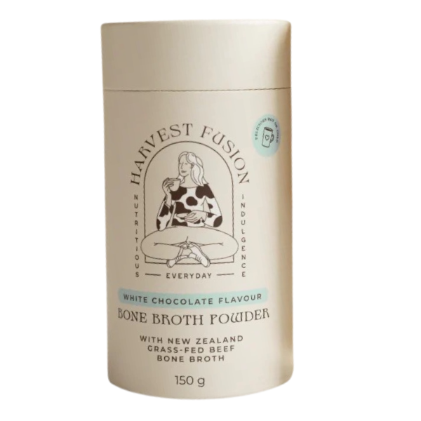 Harvest Fusion White Chocolate Bone Broth Powder 150g (15 Serves)