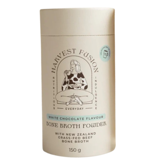 Harvest Fusion White Chocolate Bone Broth Powder 150g (15 Serves)