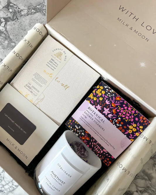 Milk & Moon Celestial Ritual gift box – luxury wellness and self care gift for intentional living