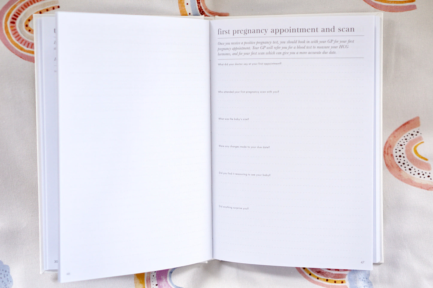 Forget Me Not Pregnancy Journal - Made With Love