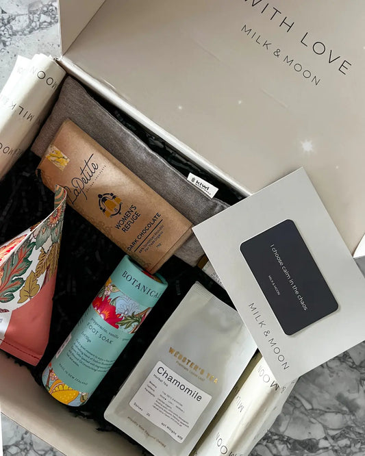 Milk & Moon Soft Glow gift box – luxury self care gift with calming essentials for women